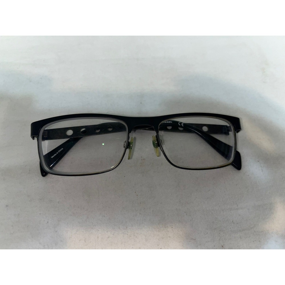 Diesel Eyeglasses DL Col. 005 Gray&Black Browline Metal Frame 53[]17 145